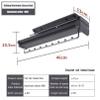 Heavy Duty Extendable Pull Out Closet Rod,Sliding Wardrobe Closet Rod Hanging Rod,Sliding Wardrobe Closet Organizer Rod,Extendable Closet Rod Wardrobe Rail Clothes Rack, Hanging Rod for Closet Storage view 2