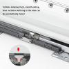 Heavy Duty Extendable Pull Out Closet Rod,Sliding Wardrobe Closet Rod Hanging Rod,Sliding Wardrobe Closet Organizer Rod,Extendable Closet Rod Wardrobe Rail Clothes Rack, Hanging Rod for Closet Storage view 3