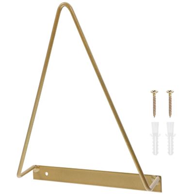 DOITOOL Record Storage Rack Records Vinyl Albums Record Rack Album Sleeve Holder Triangular Storage Rack Wall Record Holder for Albums Vinyl Display Wrought Iron Album Folder Metal