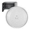 LIGUOYI Small Microwave Glass Plate, Microwave Glass Turntable Plate Replacement, 24.5cm 27cm Microwave Glass Plate, Dish Tray for Fits Virtually All Small Microwaves, Scratch-Resistant view 1