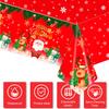 3 Pcs Plastic Christmas Tablecloths, 54*108 Inch Disposable Tablecloths with Santa Claus & Reindeer Pattern for Rectangle Tables, Merry Christmas Party Decoration (3 Pack) view 4