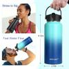 Water Bottle Insulated 32oz 40oz 64oz 128oz Straw Lid Spout Lid & 3 Lids, Leak Proof, Vacuum Insulated,Stainless Steel Water Bottle Wide Mouth for Sports, Gym or Office (Pacific Prince, 32 oz) view 3
