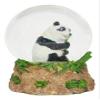 Set of 1 Wildlife Giant Panda Bear Eating Water Globe Figurine view 2