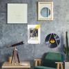 Triangular Wall Mounted Magazine Holder for Vinyl Records Iron White view 3