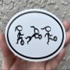 WickedGoodz Oval Girls Soccer Magnet - Ftbol Magnetic Car Decal view 2