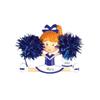 2025 Personalized Christmas Tree Ornament -Blue Cheerleader Custom Customized Merry Christmas Ornament - Keepsake for Boys & Girls Children view 1