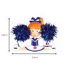 2025 Personalized Christmas Tree Ornament -Blue Cheerleader Custom Customized Merry Christmas Ornament - Keepsake for Boys & Girls Children view 3