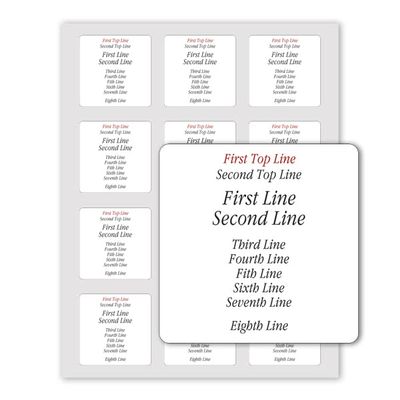 BVMouse Custom Square Labels for Homemade Products (Square Labels-01, 1 Count, 2 inch Round)