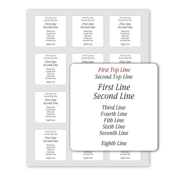 BVMouse Custom Square Labels for Homemade Products (Square Labels-01, 1 Count, 2 inch Round)