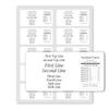 Customized Rectangular Labels Product Information, Ingredients, Caution Directions, Nutrition Facts. Customize Lines for Farm, Kitchen, Home, Business, Homemade Products (Rectangular Labels-01) view 2