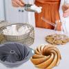 1pc Cake Mold Silicone Loaf Pan Muffin Cookie Silicone Pan Pan Silicone Cake Silicone Fluted Cake Baking Pan Cake Pan Nonstick Chiffon Cake Diy Chocolate Donut Round view 2