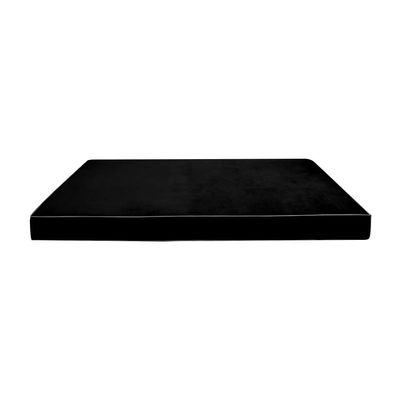 Prolinemax Contrast Pipe 6" Twin Size 75x39x6 Velvet Indoor Daybed Mattress Fitted Sheet |Cover ONLY|-AD374