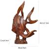 CFLNYC Home Decor Home Office Statues Desktop Decoration Feng Shui Wealth Arowana Lucky Fish Statue Figurine Gift Fish Sculpture Home Decoration Office Ornament view 2