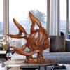 CFLNYC Home Decor Home Office Statues Desktop Decoration Feng Shui Wealth Arowana Lucky Fish Statue Figurine Gift Fish Sculpture Home Decoration Office Ornament view 4