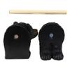 Set of 1 Rustic Woodland Forest Black Bear Standing Paper Towel Holder Statue view 3