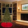 HOME HEART Brands 48 INCH Christmas Tree Skirt Velvet Quilted Thick Double Layer (5726L) view 2