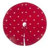 HOME HEART Brands 48 INCH Christmas Tree Skirt Velvet with Brocade Fabric Border & Thick Double Layer (5729L) view 1