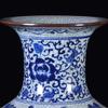 WANGXIAOYUE Sculpture Vase Vase Flower Vase Ceramic Floor Vase Antique Blue and White Porcelain Vase Living Room Decoration 24.8 Inches High Decorative Vase Crafts (Size : Small) view 3