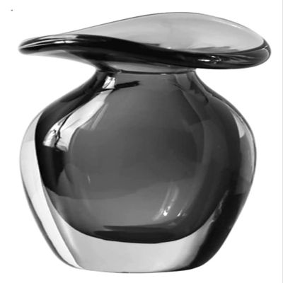 Sculpture Vase Vase Flower Vase Glass Vase Modern Art Transparent Flower Arrangement Vases 7.8 Inch Small Decor Flower Vase Living Room Bedroom Dining Table Decoration Decorative Vase Crafts