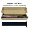 Raveahem UV Glow Rave Fan, Bamboo Folding Clack Hand Fan for Men Women (Glitter Rainbow, Large 13") view 4