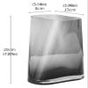Sculpture Vase Vase Flower Vase Glass Vase Modern Gray Transparent Flower Arrangement Vases 7.8 Inch Small Desktop Decor Flower Vase Home Living Room Decoration Ornament Decorative Vases Crafts view 2
