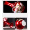 Sculpture Vase Flower Vases Decorative Ceramic Vase New Chinese Style Crystal Glaze Red Porcelain Flower Vase 15.7 Inch Large Decor Vases Living Room Bedroom Dining Table Decoration Ornament Vases For view 3