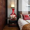 Sculpture Vase Flower Vases Decorative Ceramic Vase New Chinese Style Crystal Glaze Red Porcelain Flower Vase 15.7 Inch Large Decor Vases Living Room Bedroom Dining Table Decoration Ornament Vases For view 4