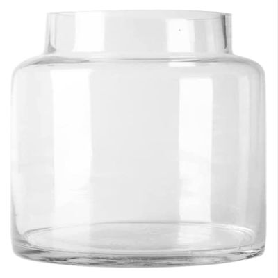 WANGXIAOYUE Sculpture Vase Glass Small Vases, Living Room Balcony Decoration Flower Vases Simple Creative Bar Table Top Decoration Dried Flower Vases Crafts (Color : A, Size : 15 * 18CM)