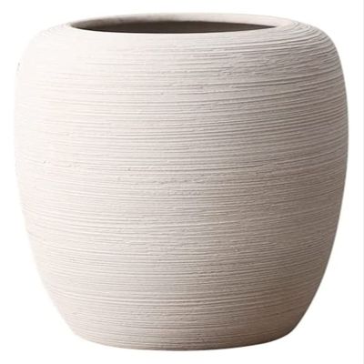 WANGXIAOYUE Sculpture Vase HBSDF Desktop Flower Vases, Dried Flowers Handmade Ceramic Vases White Flower Pot Home Decoration Creative Vases Crafts (Size : 24 * 31CM)