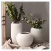 WANGXIAOYUE Sculpture Vase HBSDF Desktop Flower Vases, Dried Flowers Handmade Ceramic Vases White Flower Pot Home Decoration Creative Vases Crafts (Size : 24 * 31CM) view 3