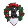 2025 Personalized Ornament Pets in Wreath Christmas Tree Gift Celebration Custom Customized Dog Breed Puppy Ornament Station - Free Personalization (Siberian Husky) view 3