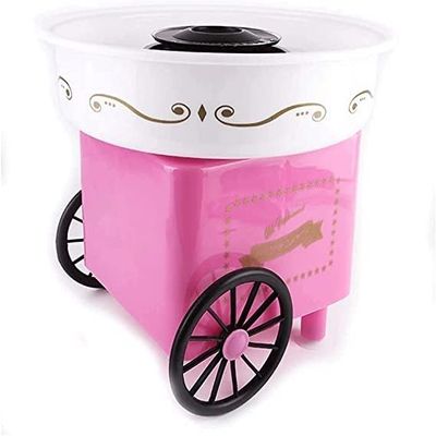 ELORES Cotton Candy Maker Machine for Kids,Portable Electric Mini Cotton Candy Machine, Food Grade Splash-Proof Plate, Efficient Heating,Nostalgia Cotton Candy Maker for Kids Birthday and Family Part