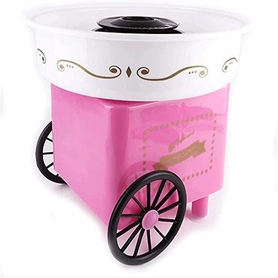 ELORES Cotton Candy Maker Machine for Kids,Portable Electric Mini Cotton Candy Machine, Food Grade Splash-Proof Plate, Efficient Heating,Nostalgia Cotton Candy Maker for Kids Birthday and Family Part