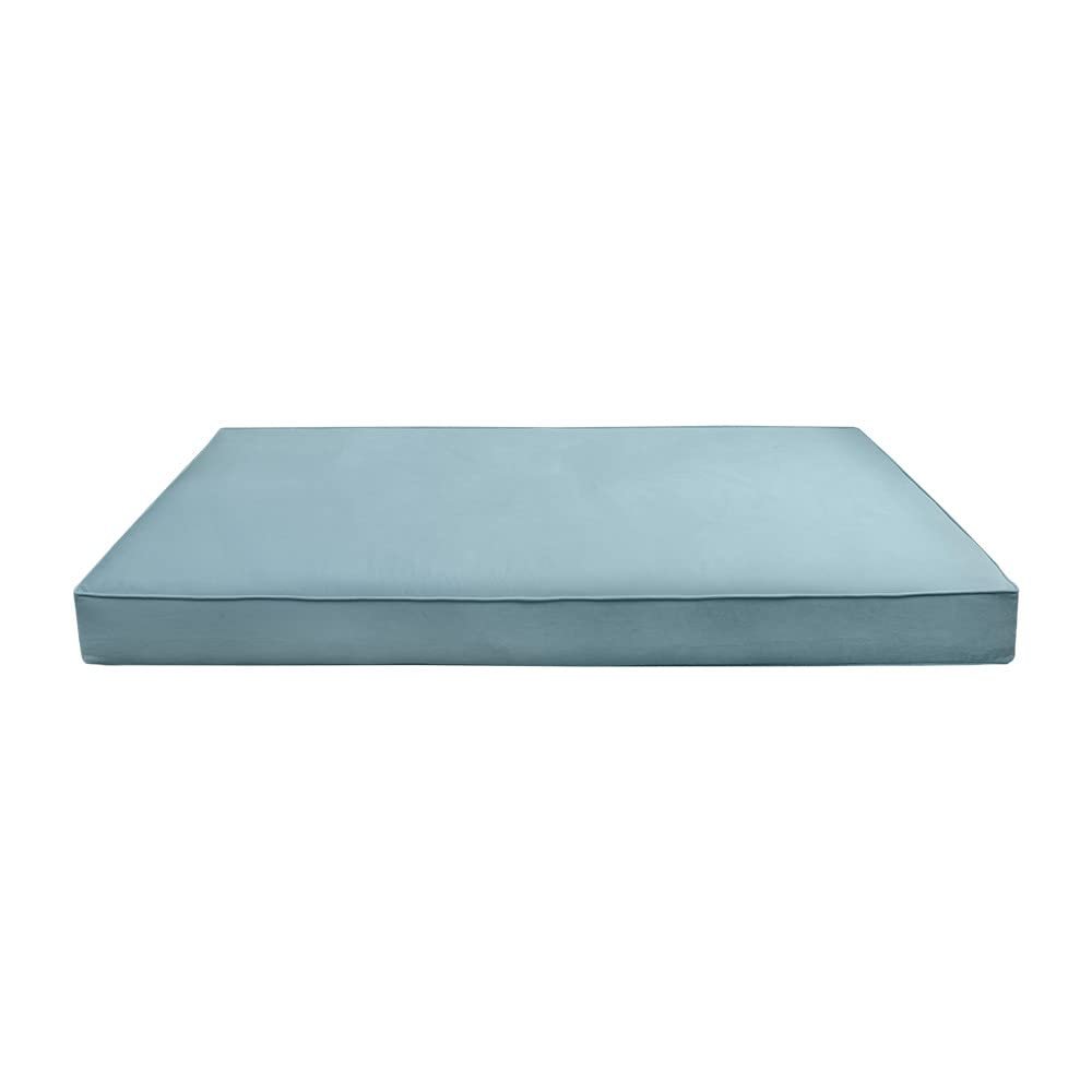 Same Pipe 6" Twin Size 75x39x6 Velvet Indoor Daybed Mattress Fitted Sheet |Cover ONLY|-AD355