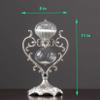 Hourglass Sand Timer 30/60 Minutes, Sand Clock Sand Watch Metal Rotating Sandglass Timer Sand for Christmas Gifts Wedding Home Desk Office Classroom Decor,Silver 60min view 2