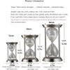 Jayiaine Hourglass Sand Timer 15/30/60 Minutes, Sand Clock Sand Watch, Metal Sandglass Timer with White Sand Wedding Home Desk Office Classroom Decor,15min view 4
