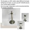 Jayiaine Hourglass Sand Timer 15/30 Minutes, Sand Clock Sand Watch Metal Rotating Sandglass Timer Sand Wedding Home Desk Office Classroom Decor,15min view 2