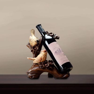 CFLNYC Home Decor Sculpture Ornaments Bird Wine Rack Decoration Crafts Living Room Wine Cabinet Decorations Creative Home Resin Decoration Gifts