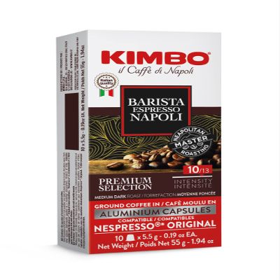 Kimbo Napoli Espresso Capsules, Nespresso Compatible, Medium-Dark, 10 Ct