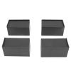 Astibym L Shape Furniture Risers, 4 Set Rubber Increasing Height Provide More Space Rectangular Sofa Risers for Bed for view 2