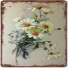 Daisy Vintage Style Metal Sign Flowers Tin Sign For Office Home Bedroom Kitchen Cafe Cave Club Garden Farmhouse Home Wall Art 12x16Inches view 1