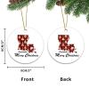 Louisiana Circle Ornament- Xmas Merry Christmas Ornament - Louisiana State Ceramic Ornaments Keepsake Souvenir for Christmas New Year Holiday Xmas Tree Decor view 3