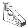 Syrup Organizer Syrup Shelf Spice Rack Syrup Display Rack Stepped Shelf view 1