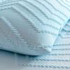 QIZEKLUM Housse De Couette 220X240 cm Plisse avec Gomtrique Housse De Couette Ensemble De Literie 3 Pice Microfibre, 1 Housse De Couettes E 2 Taies d'oreiller,Blue,228X228cm view 4