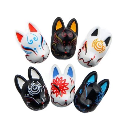 Blessing Fox Mask Souvenir Fridge Magnets Photo Wall Refrigerators Home Decor Magnetic Stickers Decoration Home Decorations Gift (Color : 1 set)
