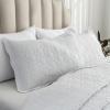Auemtyn King Size Quilt Set 3 Pieces, Soft Lightweight Summer Bedspread, Reversible Microfiber Bed Coverlet for All Seasons, White, Geometric Pattern (1 Quilt, 2 Pillow Shams) view 4
