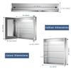 ExBrite LED Lighted Bathroom Medicine Cabinet with Mirror, 30 x 30 Inch, Recessed or Surface Mount, Anti-Fog, Stepless Dimming, Color Temperature Change, Built-in 6000K Sensor Light, Storage Shelves view 2