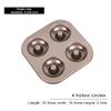 Donut Pan Donut Baking Tray Mold, Carbon Bagel Mold Suitable for Donut Cake Biscuit Bagel Baking (Champagne Gold),D (Color : B) view 2
