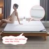 Double Single Japanese Floor Mattress Thicken Tatami Mat Sleeping Pad Foldable Roll Up Mattress for Camping Boys Girls Dormitory Mattress Pad Floor Bed Mattress Topper,Blue 3cm,Queen view 3