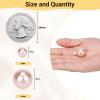 Suream 1300PCS Pearl Beads for Centerpieces, 8mm/0.31in No Hole Artificial Beads for Vase Filler, Jewelry Making, Table Scatter, Wedding Decoration, Makeup Holder, DIY Craft Projects, Pink view 2